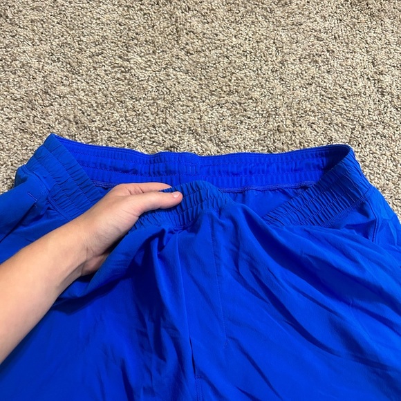 Lululemon Pace Breaker Linerless Short Royal Blue Men's Size XXL Drawcord Gym - Picture 3 of 8